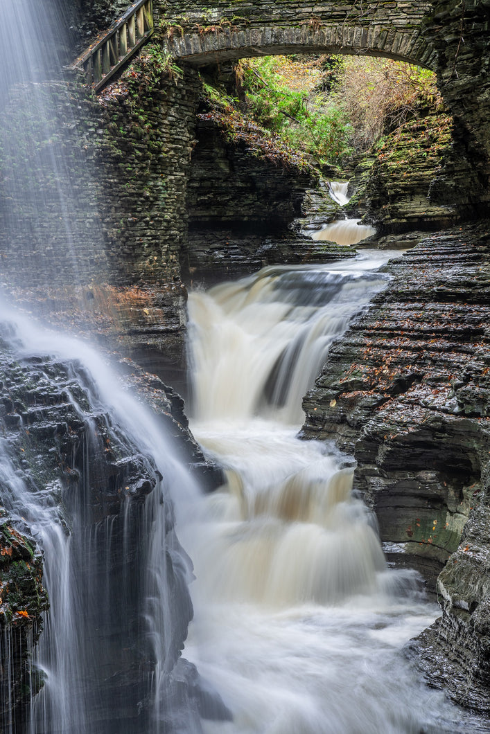 Fine art print of Rainbow Falls in Watkins Glen State Park from Picture Perfect Wall Decor & Gifts, Yorktown Heights, NY 10598